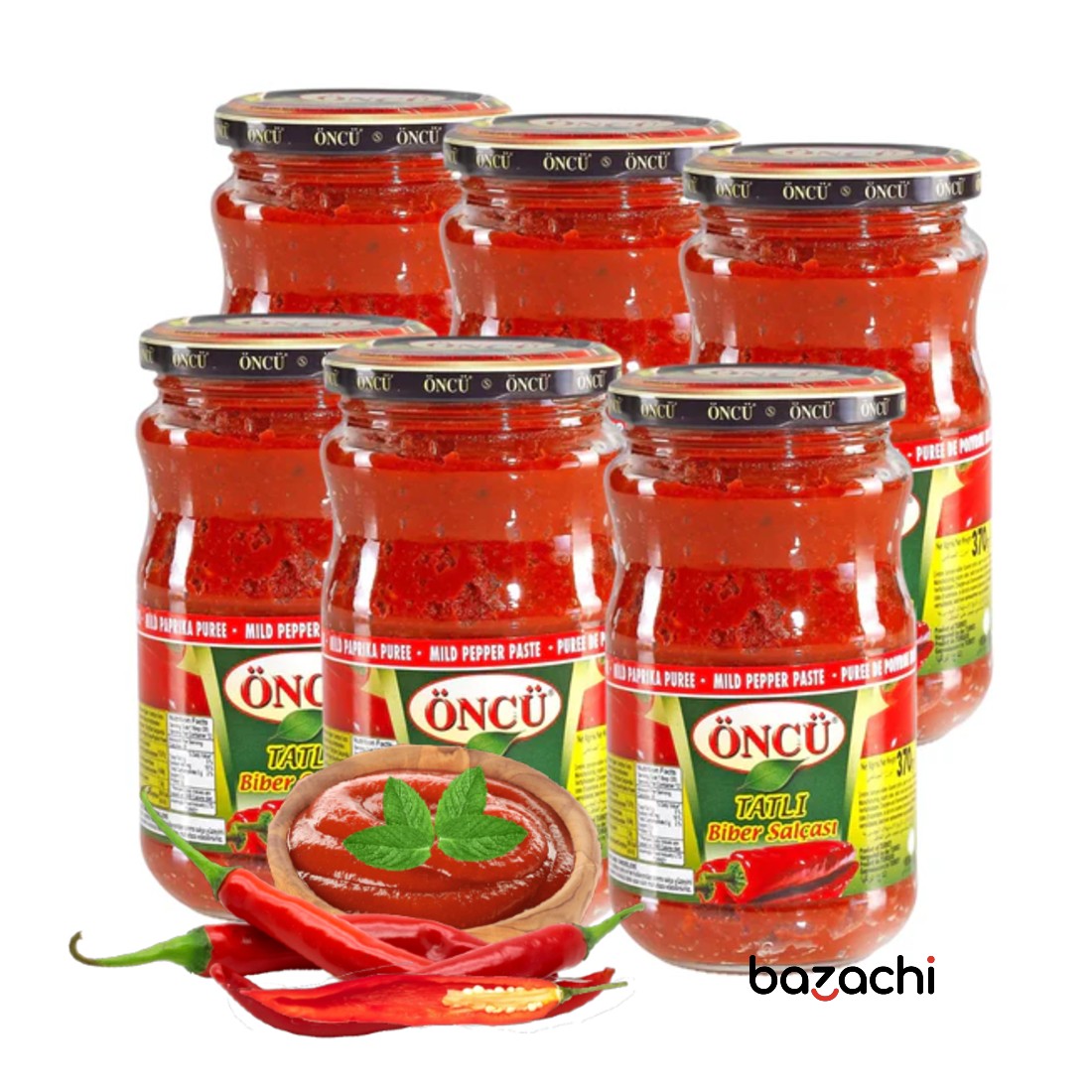 Oncu Traditional and Natural Mild Pepper Paste (Tatli Biber Salcasi ), 370g