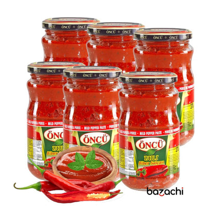 Oncu Traditional and Natural Mild Pepper Paste (Tatli Biber Salcasi ), 370g