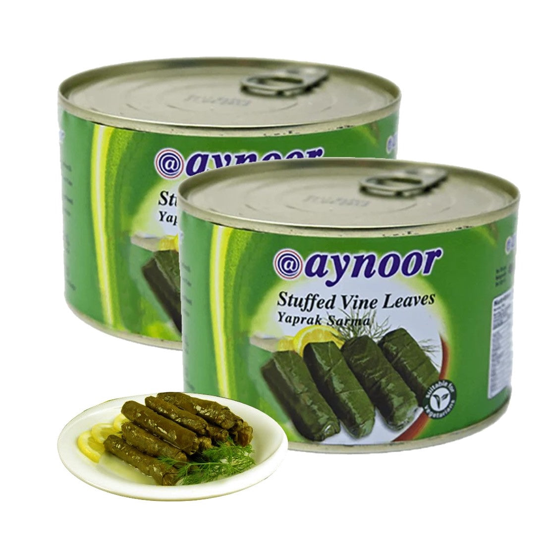 Aynoor Stuffed Vine Leaves in Olive Oil (Yaprak Sarma), 400g