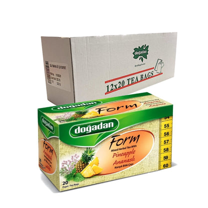 Dogadan Form Mixed Herbal Tea With Pineapple (Ananasli Bitki Cayi), 20 Tea Bags