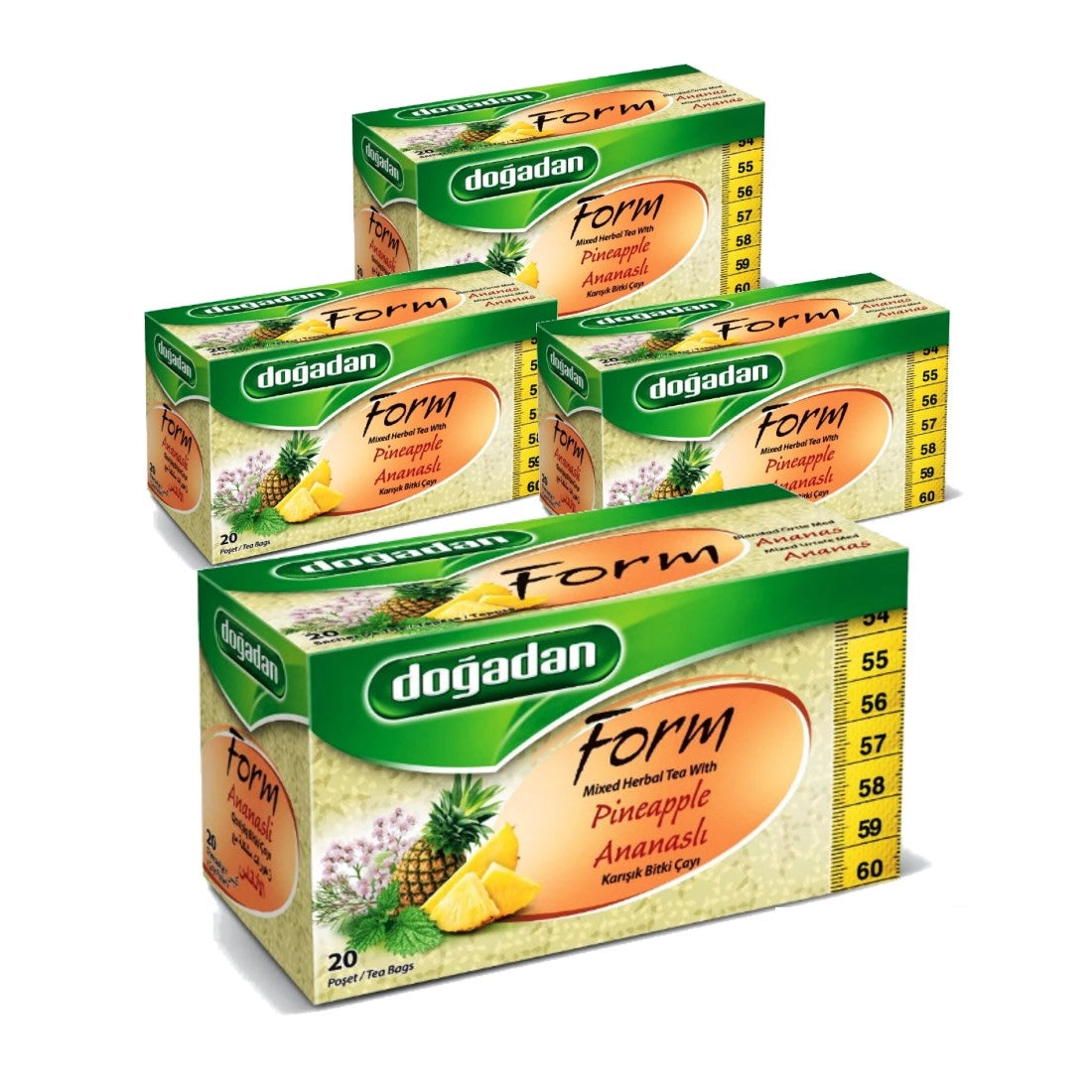 Form. Mix Dogadan Form Mixed Herbal Tea With Pineapple (Ananasli Bitki Cayi), 20 ...