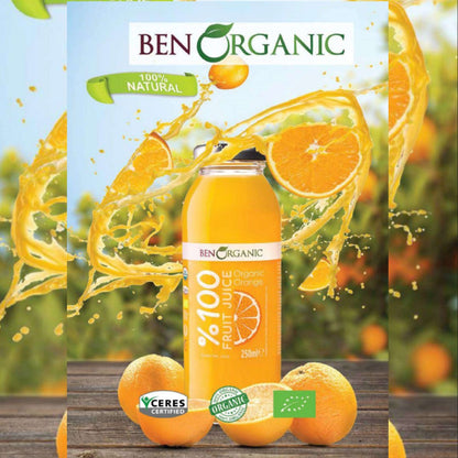 BenOrganic - 100% Natural Organic Apple Juice 946ml - Glass Bottle