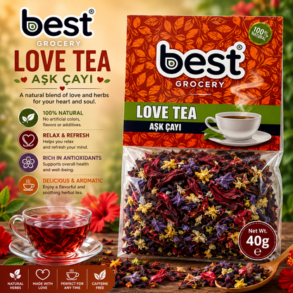 Best Natural Herbal Love Tea (Aşk Çayı) 40g