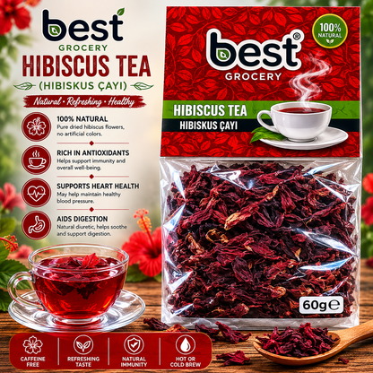 Best Natural Hibiscus Tea (Hibisküs Çayı) 60g