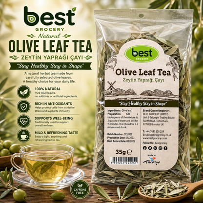 Best Natural Olive Leaf Tea (Zeytin Yapragi Çayi) 35g