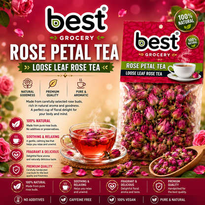 Best Natural Rose Petal Tea (Gül Yaprağı Çayı) 50g