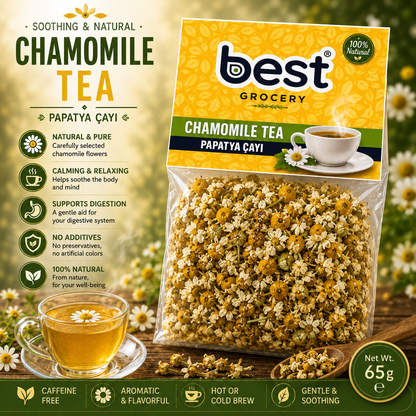 Best Natural Chamomile Tea (Papatya Çayı) 65g