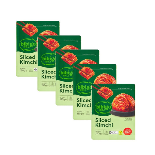 Bibigo Ambient Fermented Sliced Kimchi, 5x150g