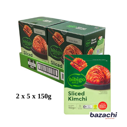 Bibigo Ambient Fermented Sliced Kimchi, 5 x 150g