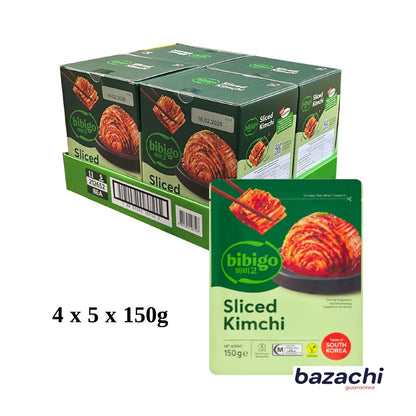 Bibigo Ambient Fermented Sliced Kimchi, 5 x 150g