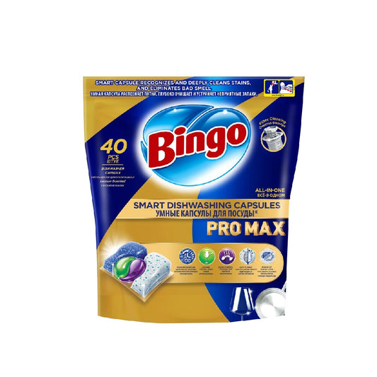 Bingo Dishwasher Tablets Pro Max 40Pcs
