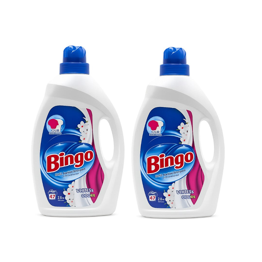 Bingo Liquid Detergent Whites & Colours 2600ml – bazachi