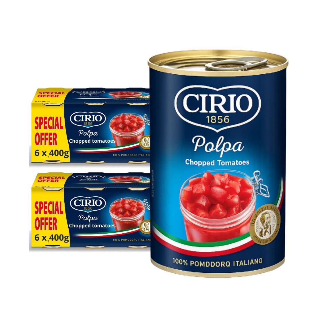 Cirio Polpa Chopped Tomatoes 400gr  (Tin)