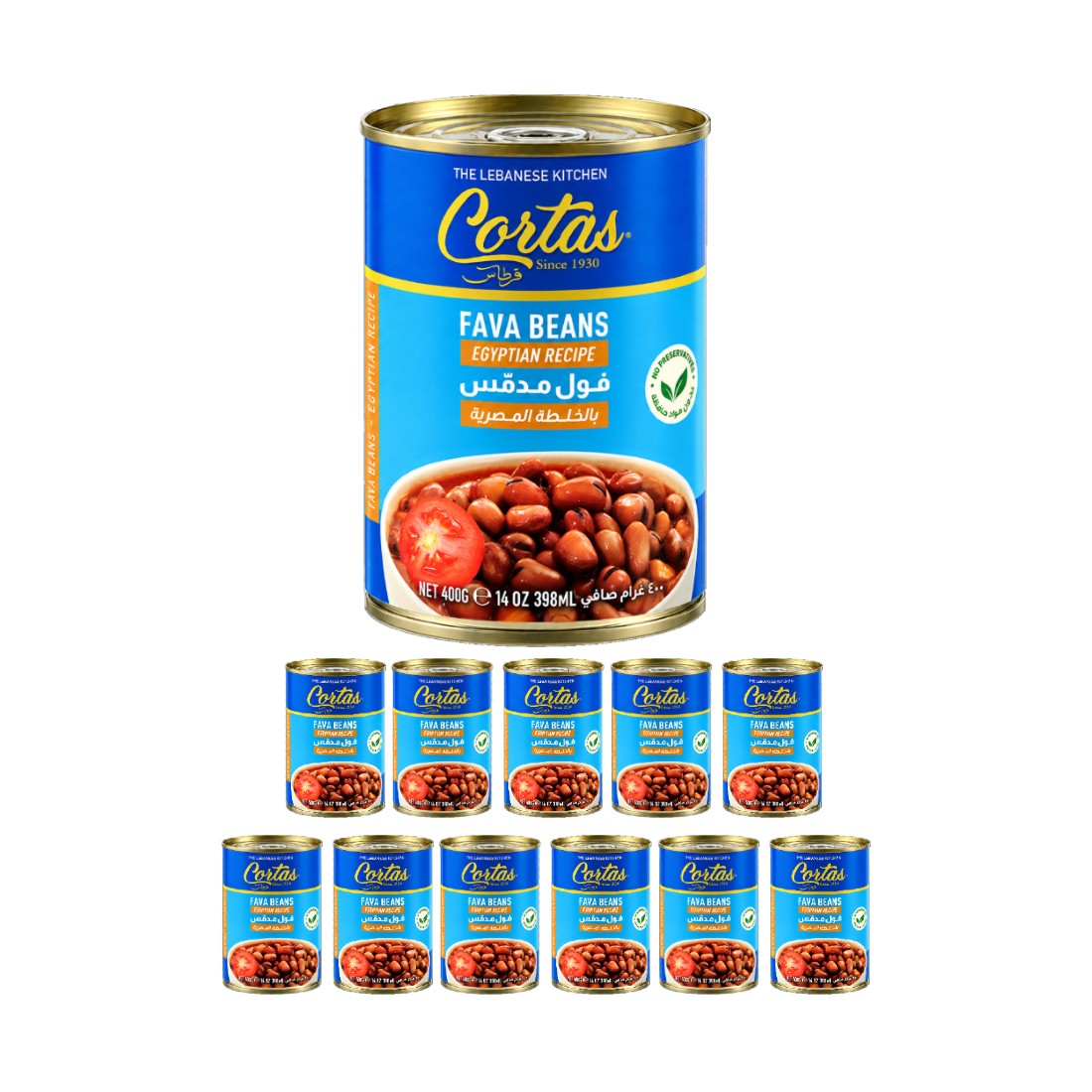 Cortas Foul Medam Fava Beans Egyptian Recipe, 400g