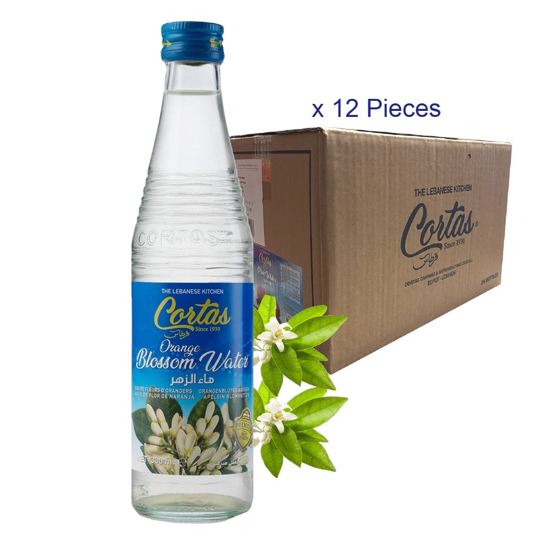 Cortas Gluten Free Orange Blossom Water, 500ml