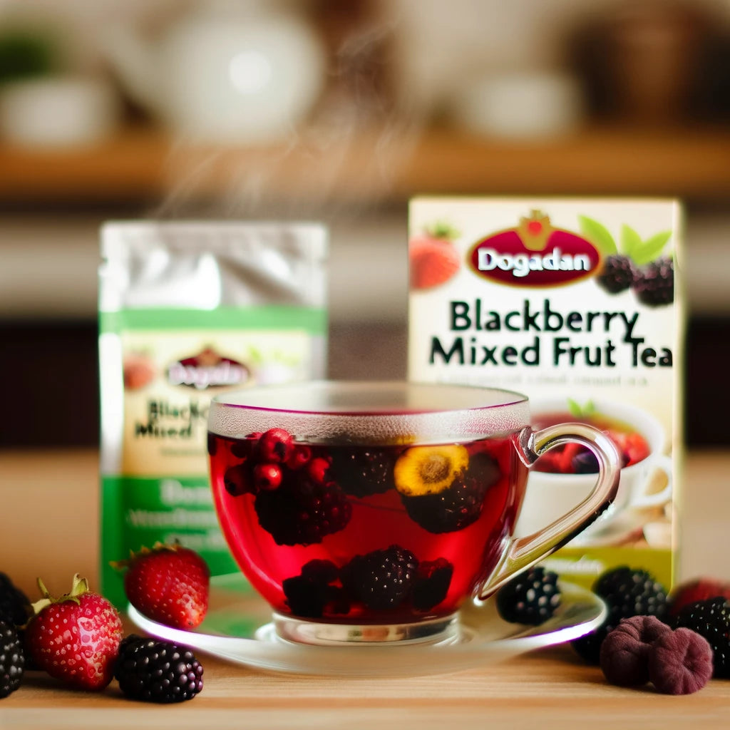 Dogadan Blackberry Mixed Fruit Tea (Bogurtlen) Cay 20 Tea Bags