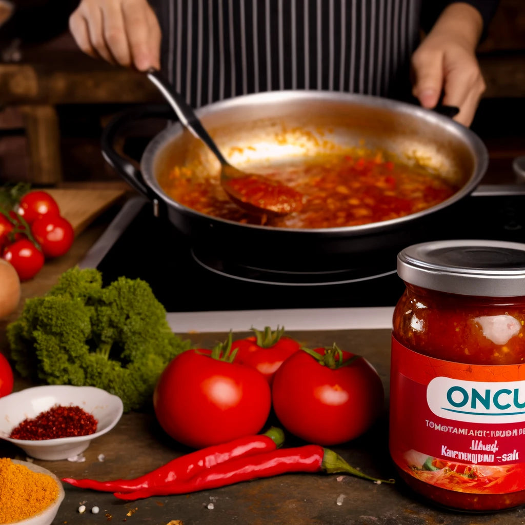 Oncu Tomato and Pepper Mixed Paste ( Karisik Salca ) 1600g - Free Shipping