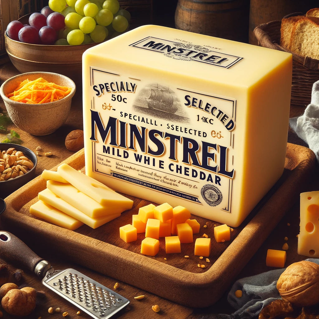 Specially Selected Minstrel Mild White Cheddar, 5Kg