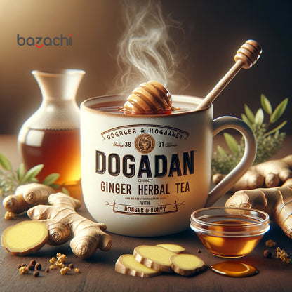 Dogadan Ginger Herbal Tea With Honey (Balli Zencefil Cay) 20 Tea Bags