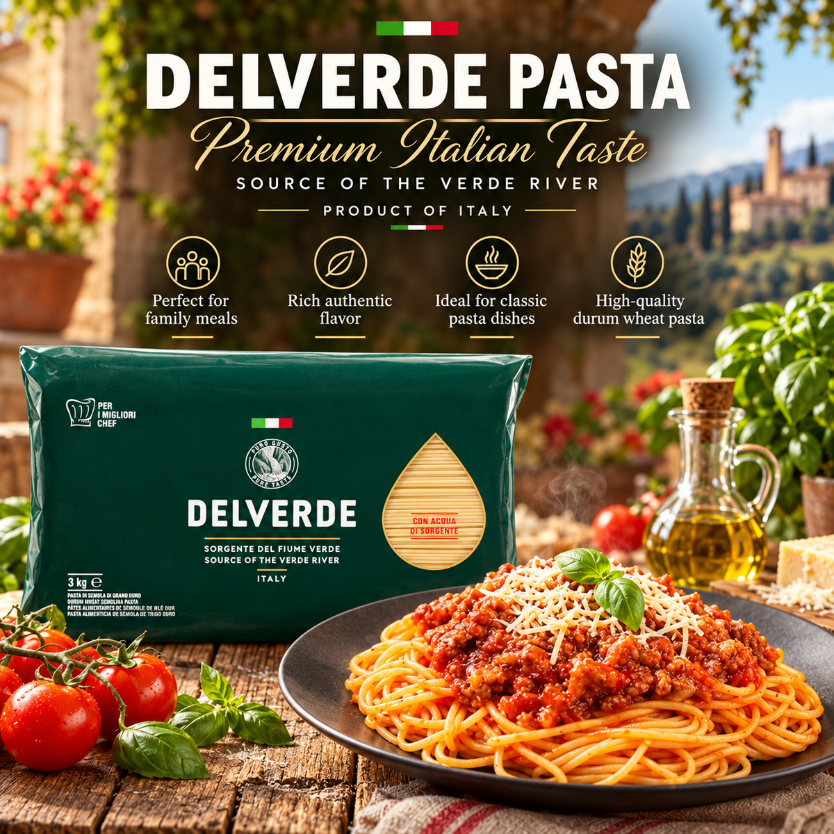 Delverde Spaghetti 3kg – Authentic Italian Taste!