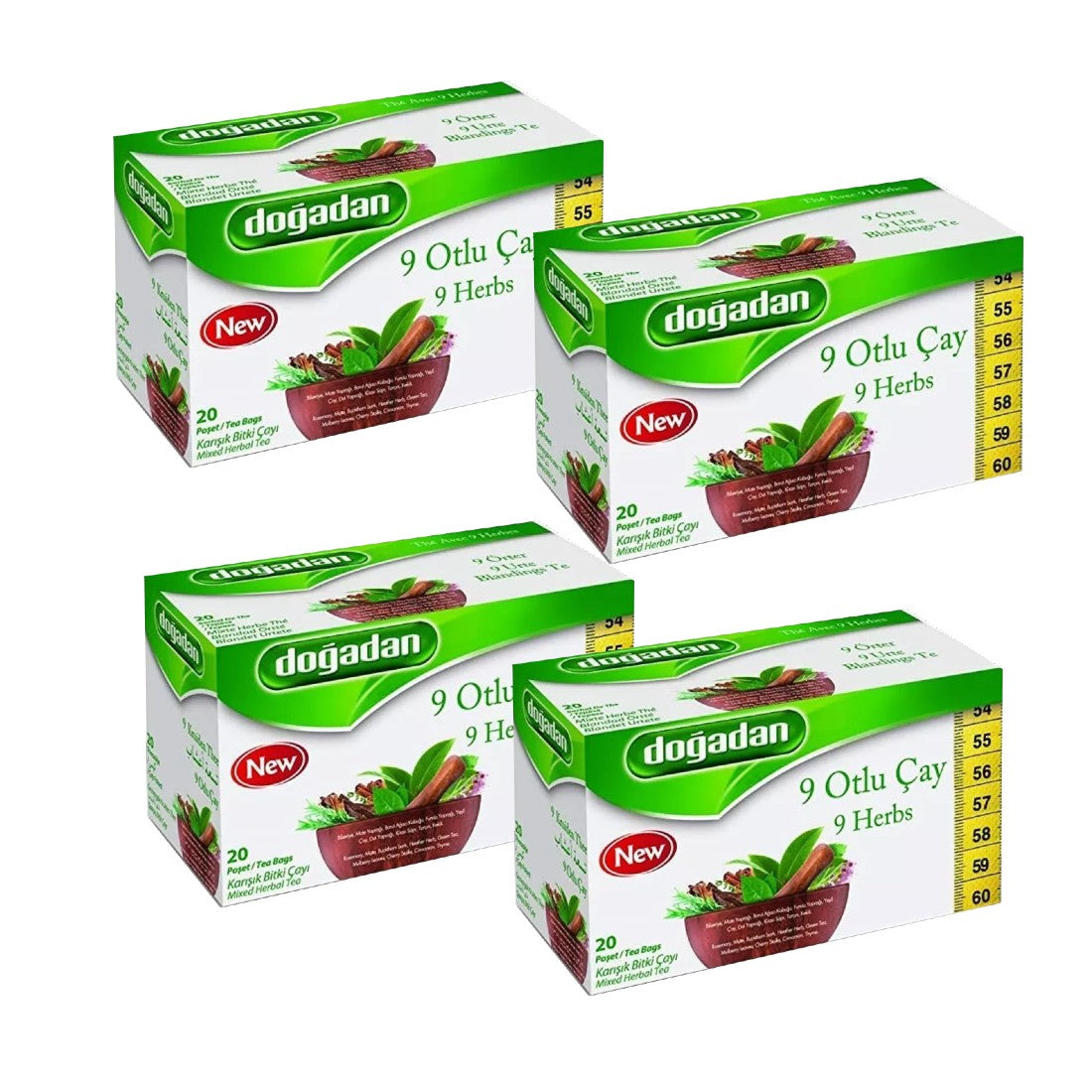 Dogadan 9 Herbs Mixed Herbal Tea (9 Otlu Bitki Cay)20 Tea Bags