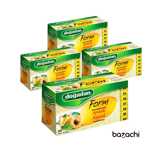 Dogadan Form Apricot Mixed Herbal Tea (Kayisili Bitki Cayi) 20 Tea Bags