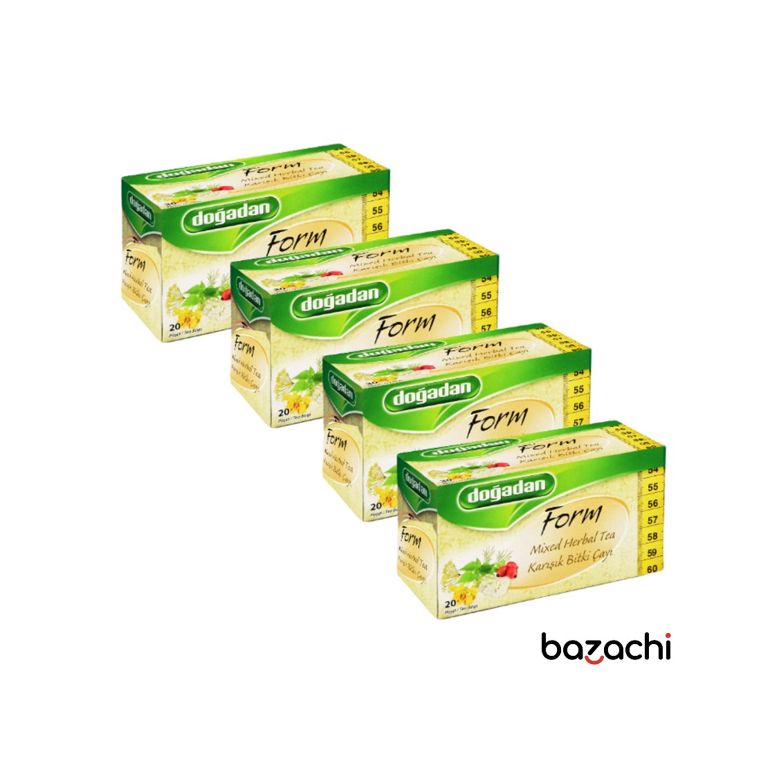Dogadan Form Mixed Herbal Tea (Karisik Bitki Cayi), 20 Tea Bags