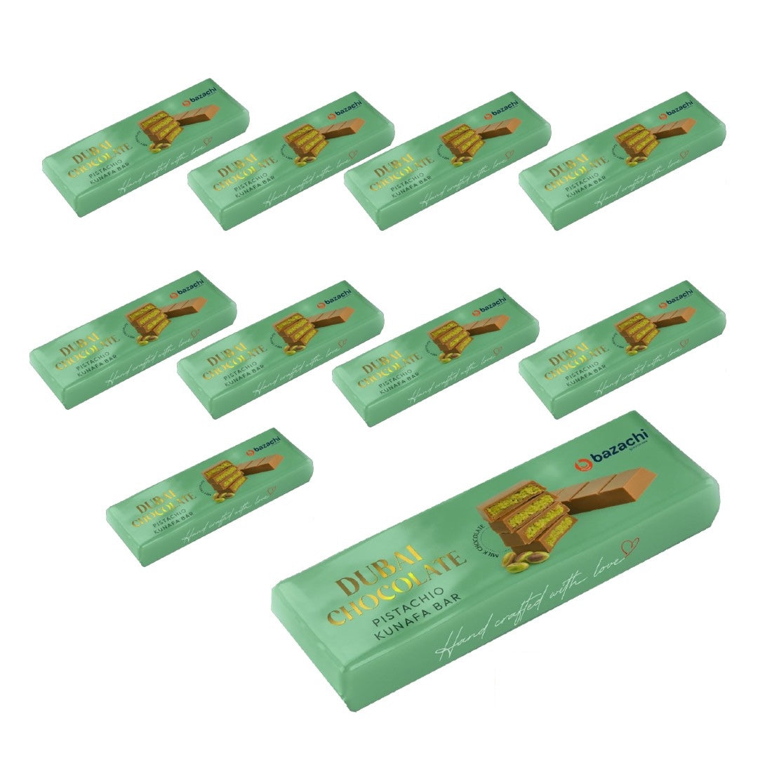 Dubai Chocolate – Pistachio Kunafa with Milk Chocolate, 95g