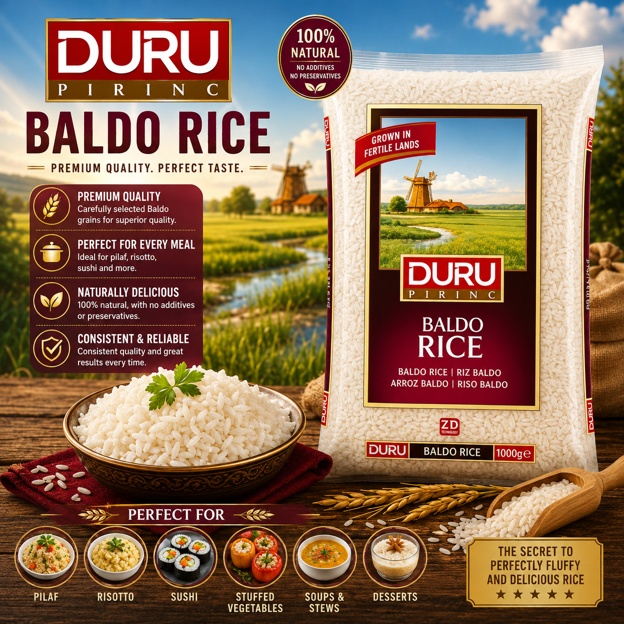 Duru Baldo Rice (Pirinc) 1 kg