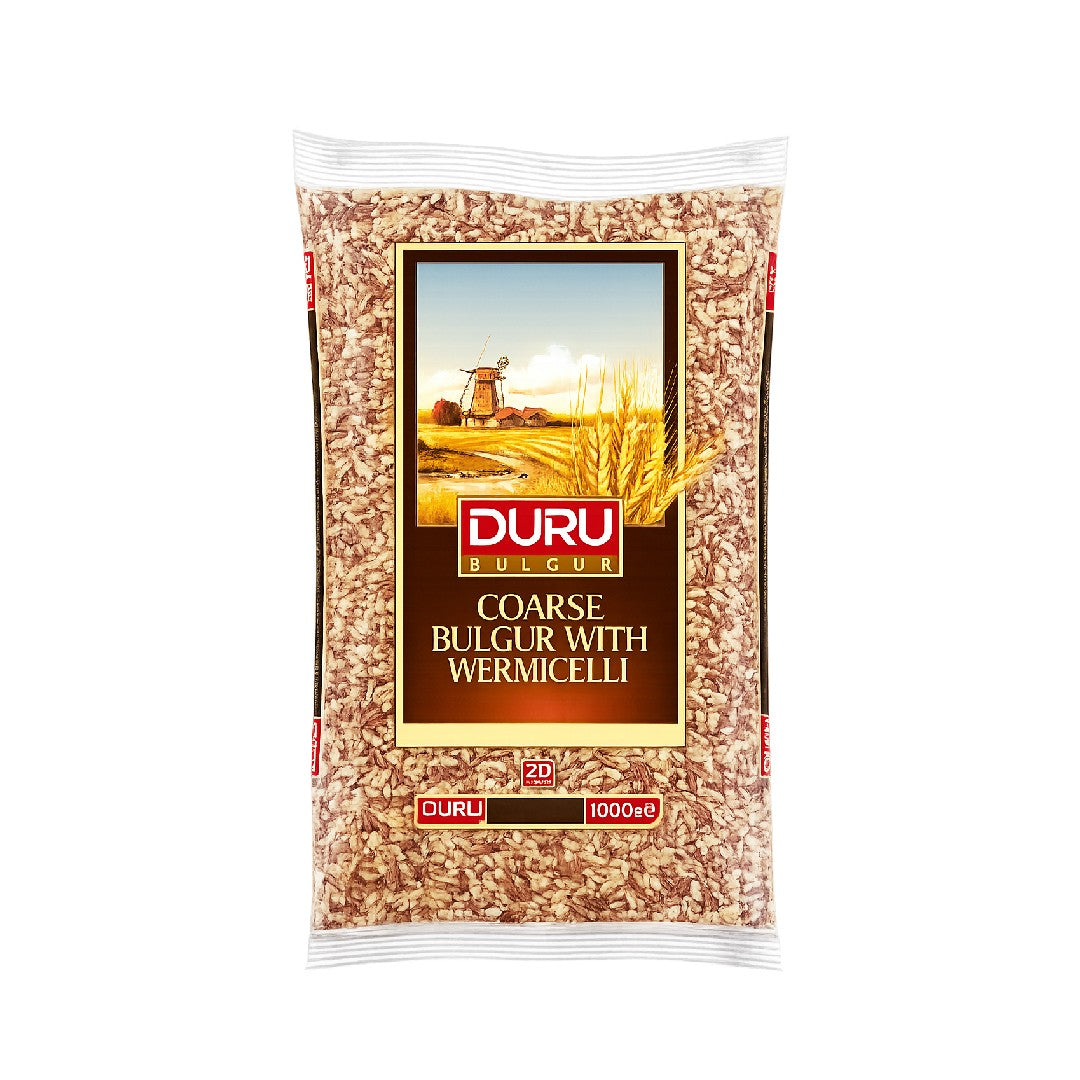 Duru Coarse Bulgur with Vermicelli (Sehriyeli Pilavlik Bulgur) 1 Kg