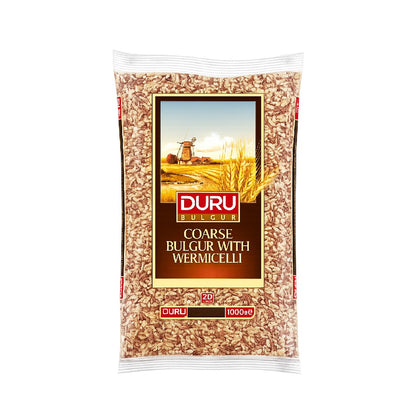 Duru Coarse Bulgur with Vermicelli (Sehriyeli Pilavlik Bulgur) 1 Kg