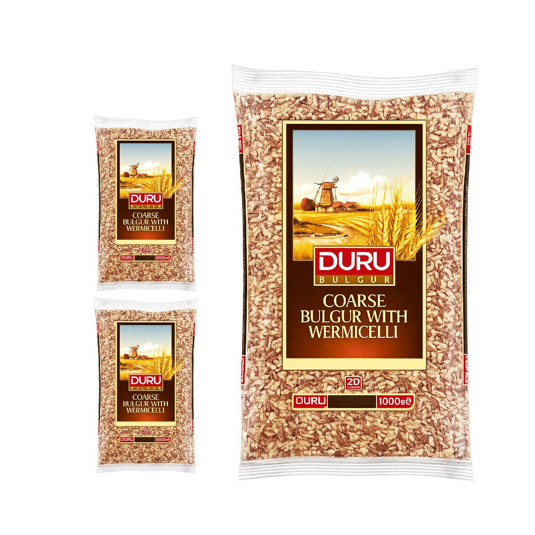 Duru Coarse Bulgur with Vermicelli (Sehriyeli Pilavlik Bulgur) 1 Kg