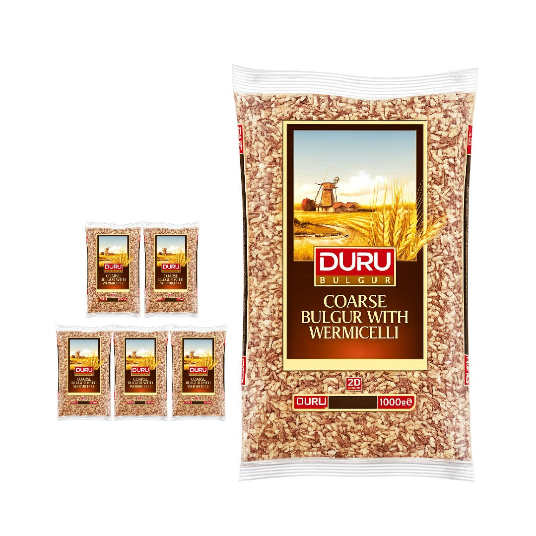 Duru Coarse Bulgur with Vermicelli (Sehriyeli Pilavlik Bulgur) 1 Kg