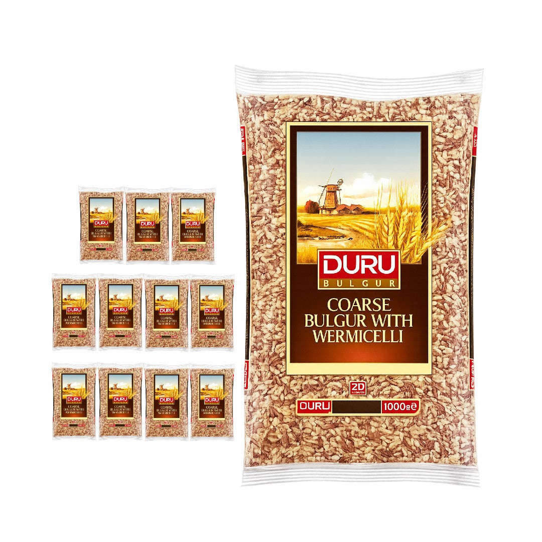 Duru Coarse Bulgur with Vermicelli (Sehriyeli Pilavlik Bulgur) 1 Kg