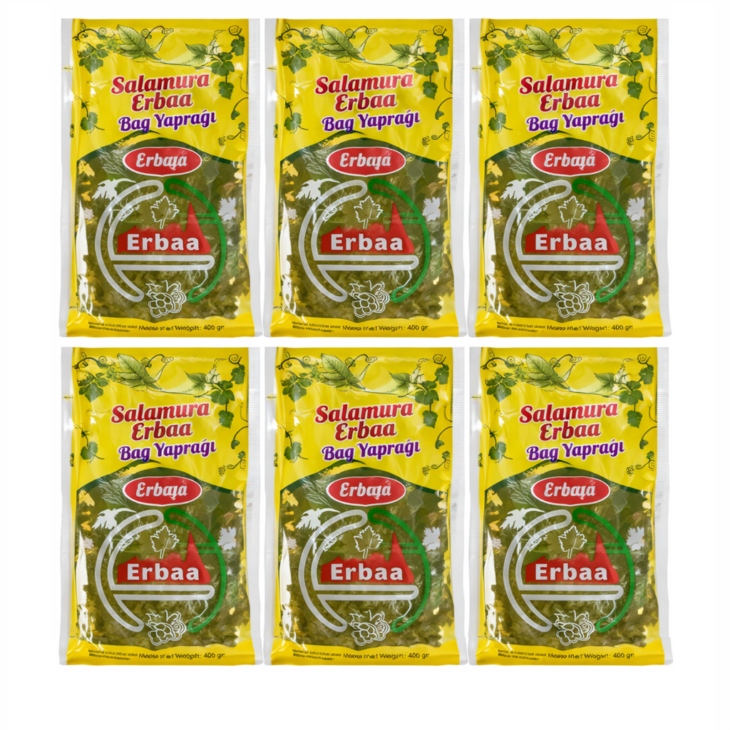 Erbaa Salamura Grape Leaves (Bağ Yaprağı) – 400g