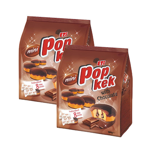 Eti Popkek Mini Cake With Cocoa (Bags) 144g