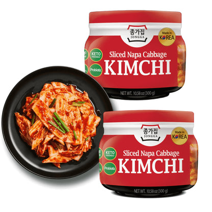 Jongga Naturally Fermented Fish Free Vegetarian Kimchi, 300g