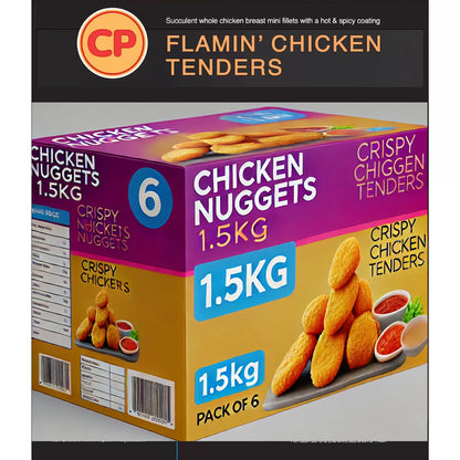 Flamin Halal Chicken Tenders 1.5kg - Free Shipping