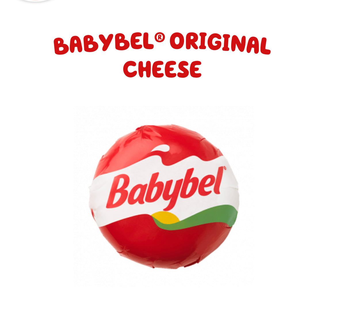 Semisoft Original Babybel Cheese 20g- Lactose Free Vegetarian