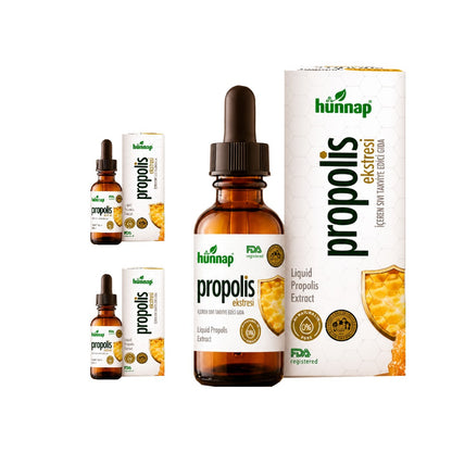 Hunnap Propolis Extract Liquid Food Supplement (Takviye Edici Gıda) 30ml