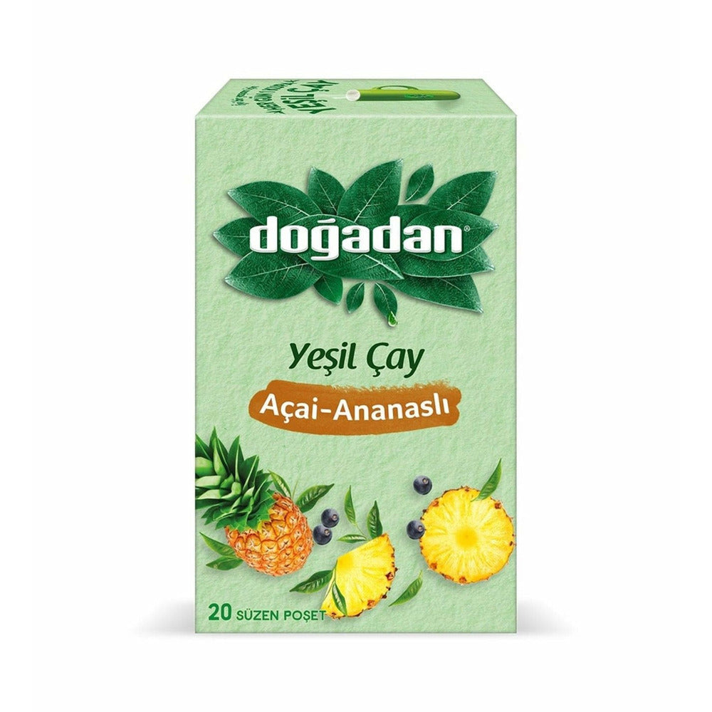 Dogadan  Green Tea with a Pineapple Mixture (Ananasli Yesil Cay)20 Tea Bags