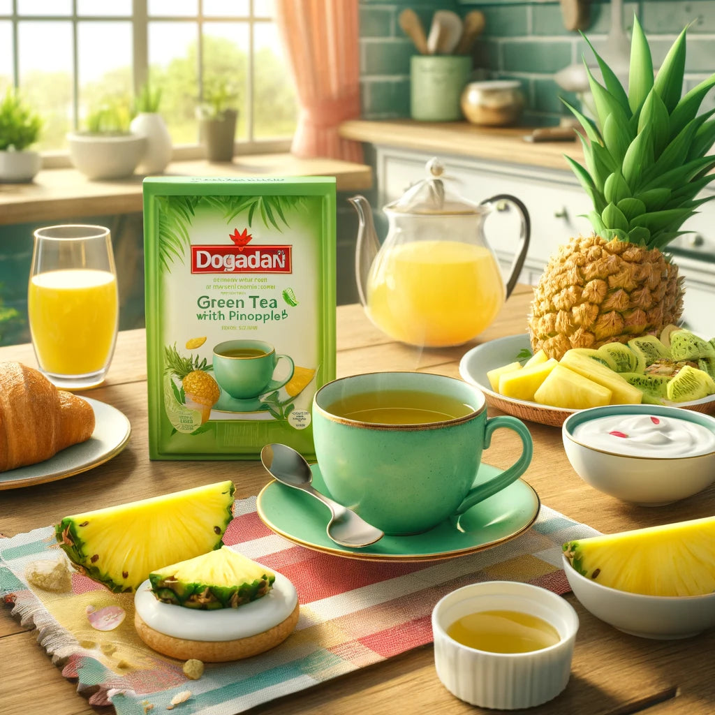 Dogadan  Green Tea with a Pineapple Mixture (Ananasli Yesil Cay)20 Tea Bags