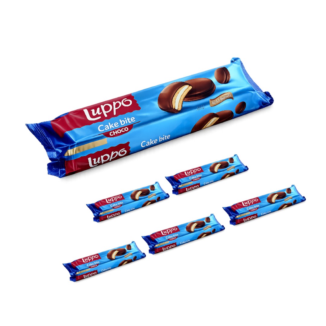 Luppo Cake Bite Choco (Plain) 184gr