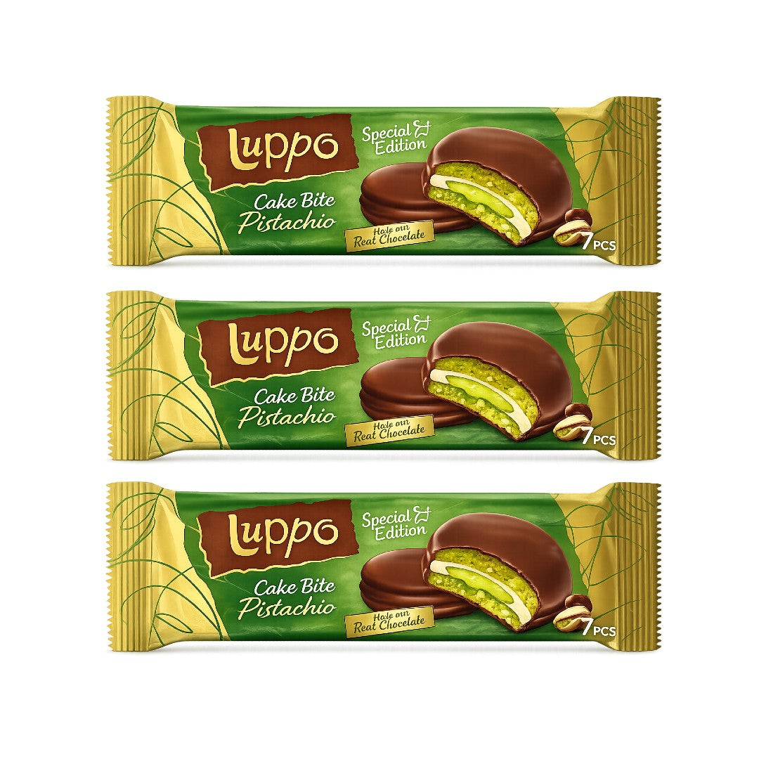 Luppo Cake Bite Pistachio 7 Pcs 182gr