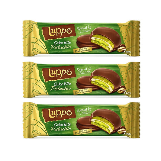 Luppo Cake Bite Pistachio 7 Pcs 182gr