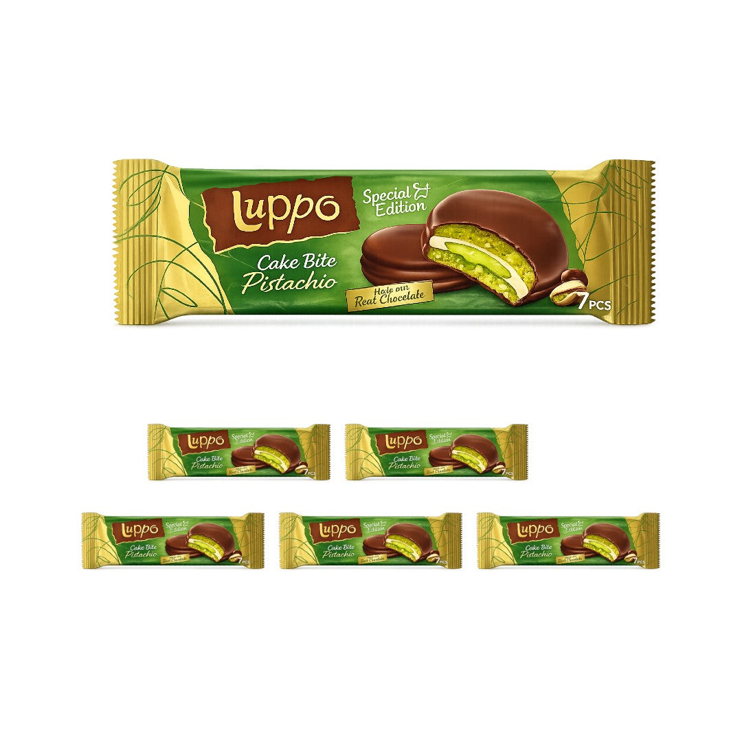 Luppo Cake Bite Pistachio 7 Pcs 182gr