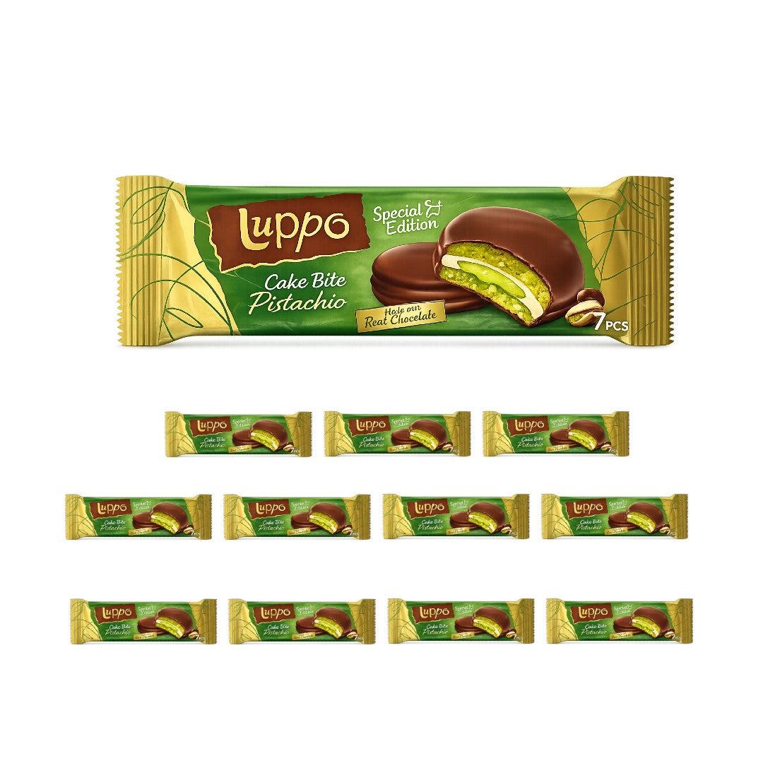 Luppo Cake Bite Pistachio 7 Pcs 182gr