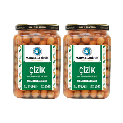 Marmarabirlik Cizik Green Olives (XS-2XS) (321-380) (Jar) 850gr
