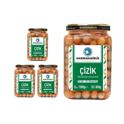 Marmarabirlik Cizik Green Olives (XS-2XS) (321-380) (Jar) 850gr