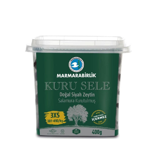 Marmarabirlik Kuru Sele Black Olives 3XS 400g